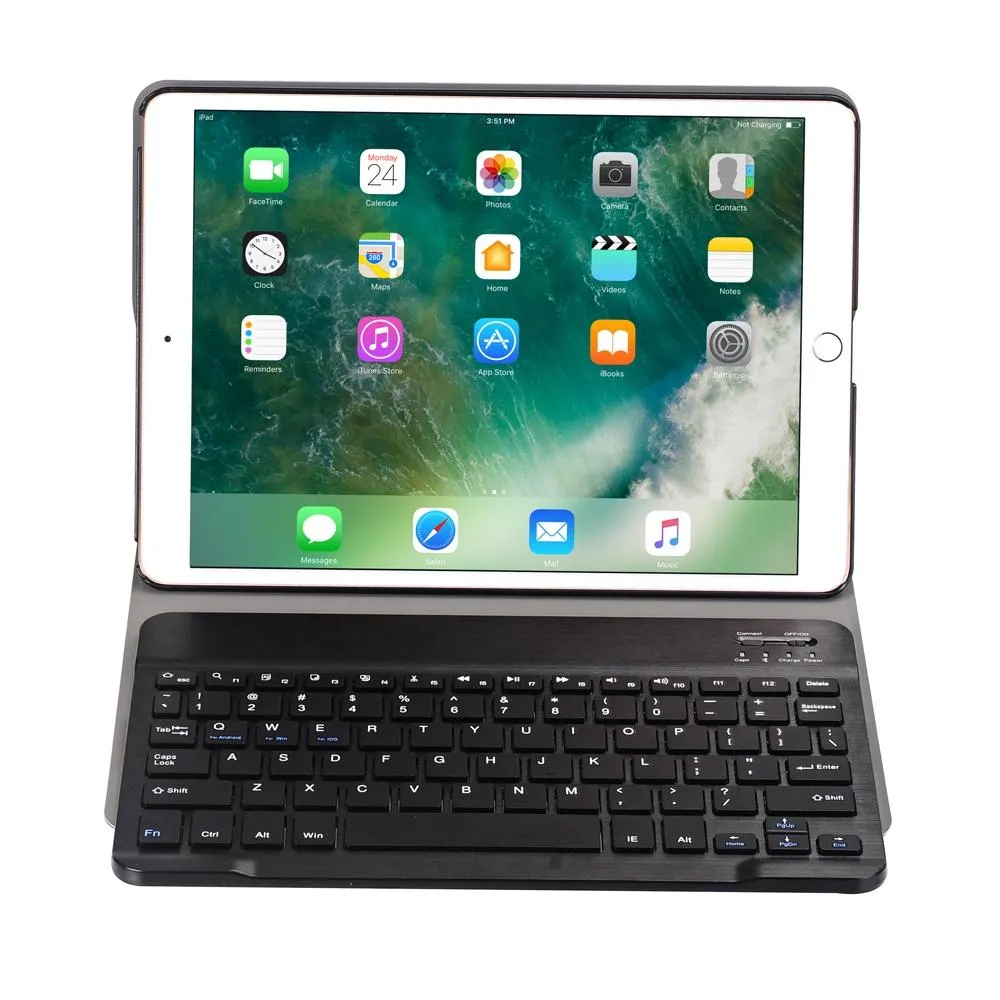 10.2 Ipad Bluetooth Keyboard Case With Stand - Ultra-Thin & Detachable