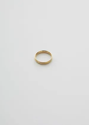 18K Classic Oval Ring — 3.0mm