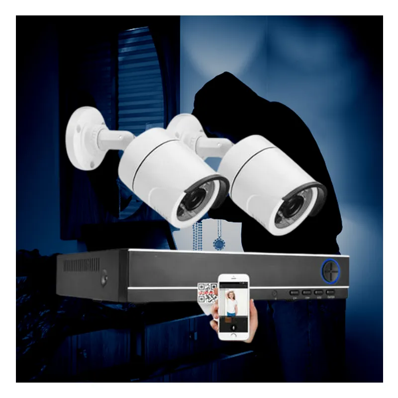 4/8 Channel 1080P Cctv Camera Surveillance Kit