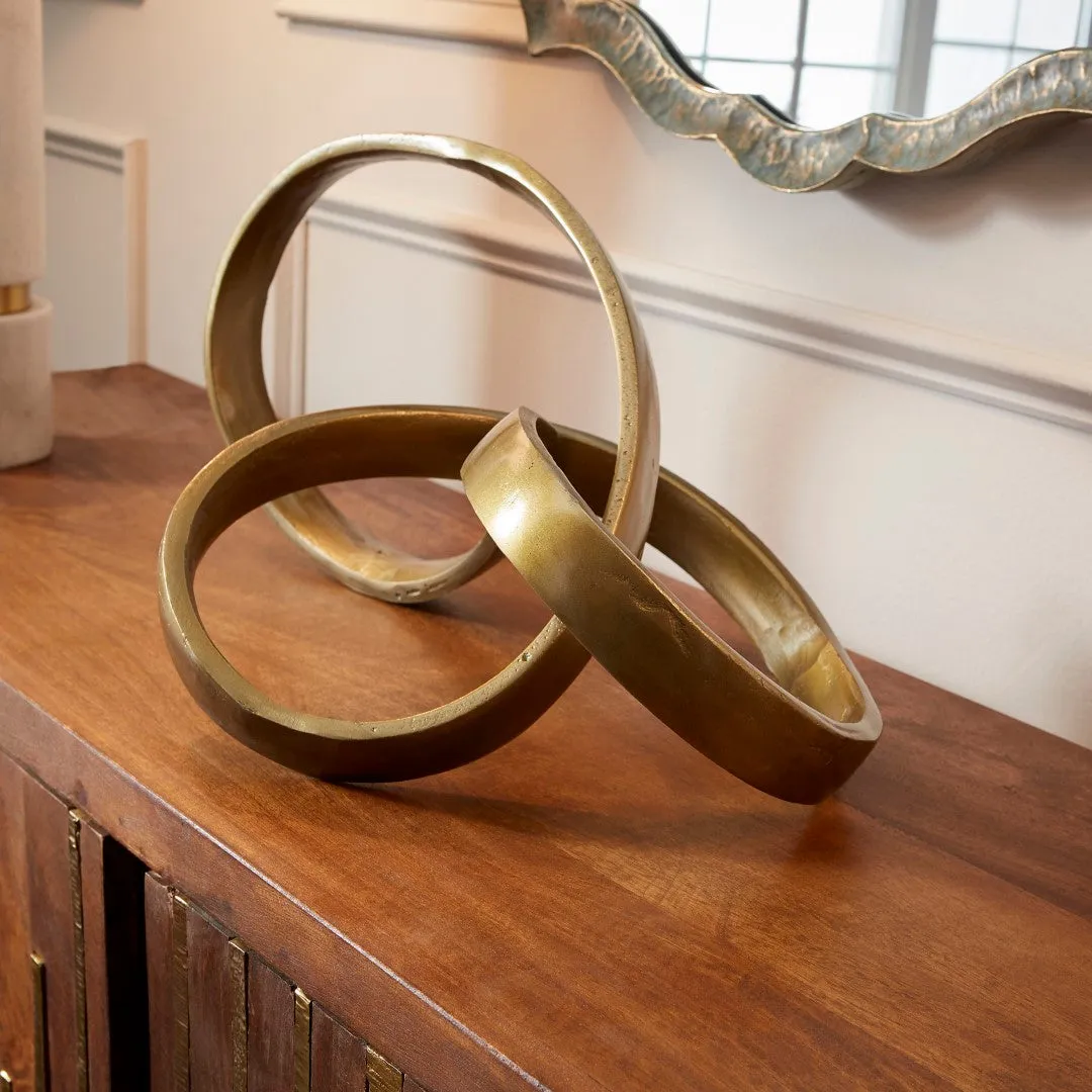 Adele Bronze Aluminum Sculpture - Elegant 11.5" Decorative Art Piece for Home or Office Decor
