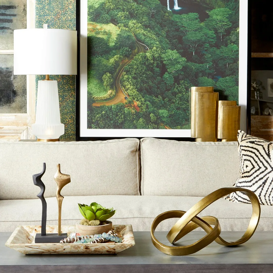 Adele Bronze Aluminum Sculpture - Elegant 11.5" Decorative Art Piece for Home or Office Decor