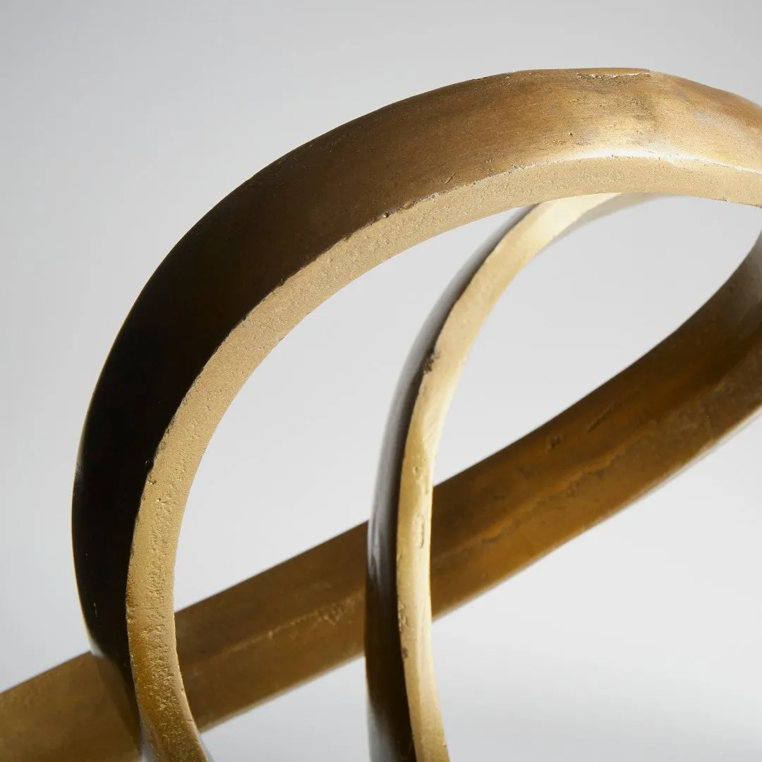 Adele Bronze Aluminum Sculpture - Elegant 11.5" Decorative Art Piece for Home or Office Decor