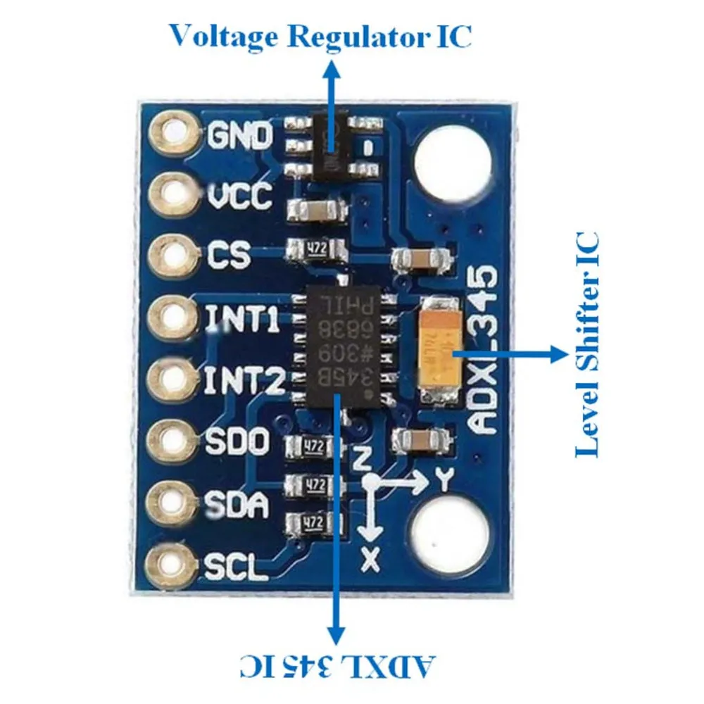 ADXL345 Tripple Axis Digigal Accelerometer Board