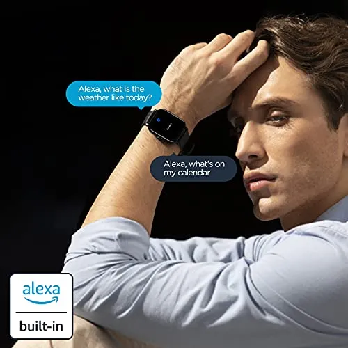 Amazfit GTS 2e Smartwatch For Men Women with Alexa & GPS, Fitness Tracker with 90 Sports Modes, 14 Day Battery Life, Blood Oxygen Heart Rate Monitor, Waterproof, for Android Phone iPhones, Black