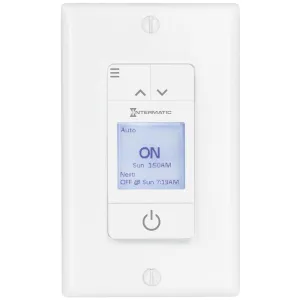 Ascend 15 Amp 7-Days Programmable In-Wall Timer, White