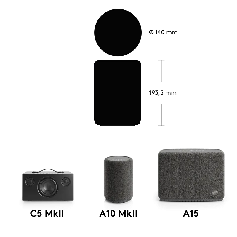 Audio Pro A10 MKII Wireless Multi-room Speaker Dark Grey