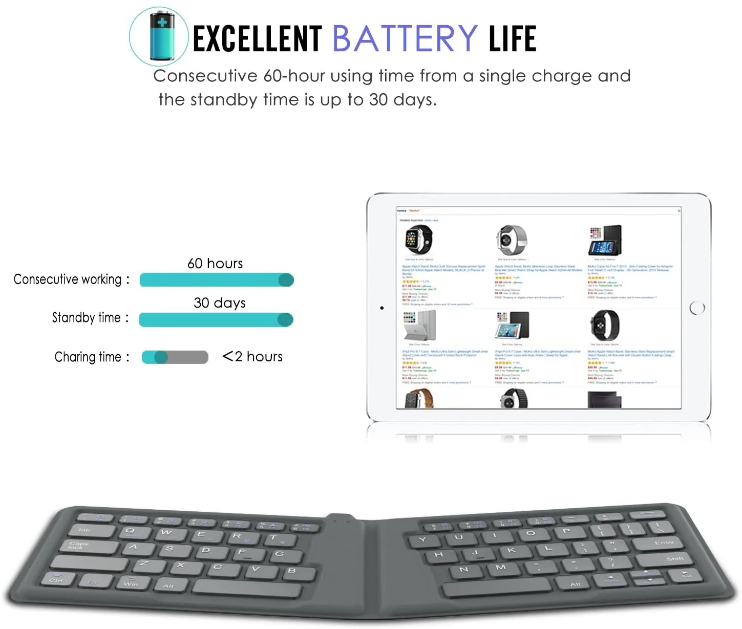 Bluetooth Keyboard - Model: HB188S-Y