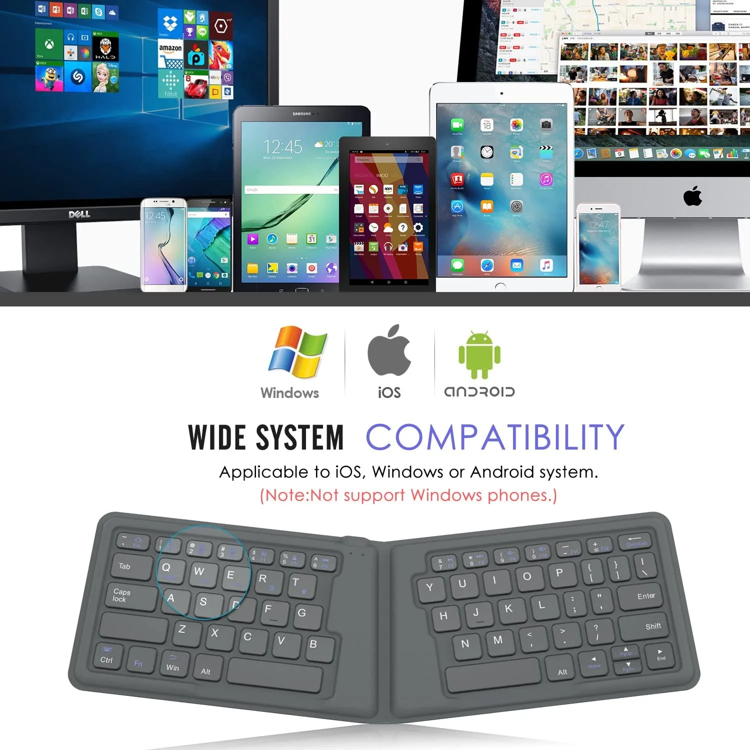 Bluetooth Keyboard - Model: HB188S-Y