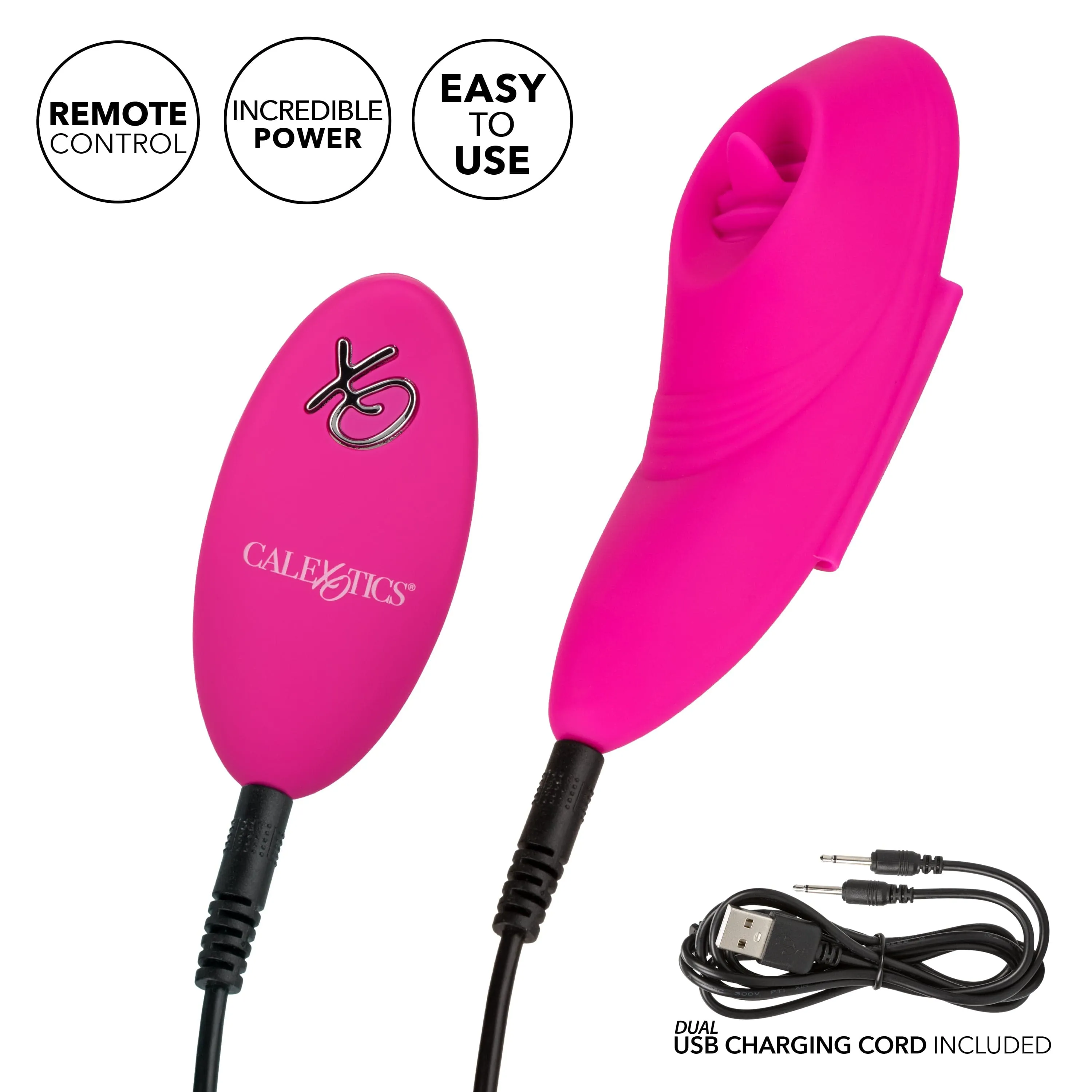 California Exotics - Lock N Play Remote Flicker Panty Teaser Vibrator (Pink)