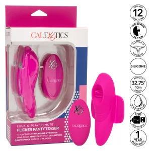 California Exotics - Lock N Play Remote Flicker Panty Teaser Vibrator (Pink)