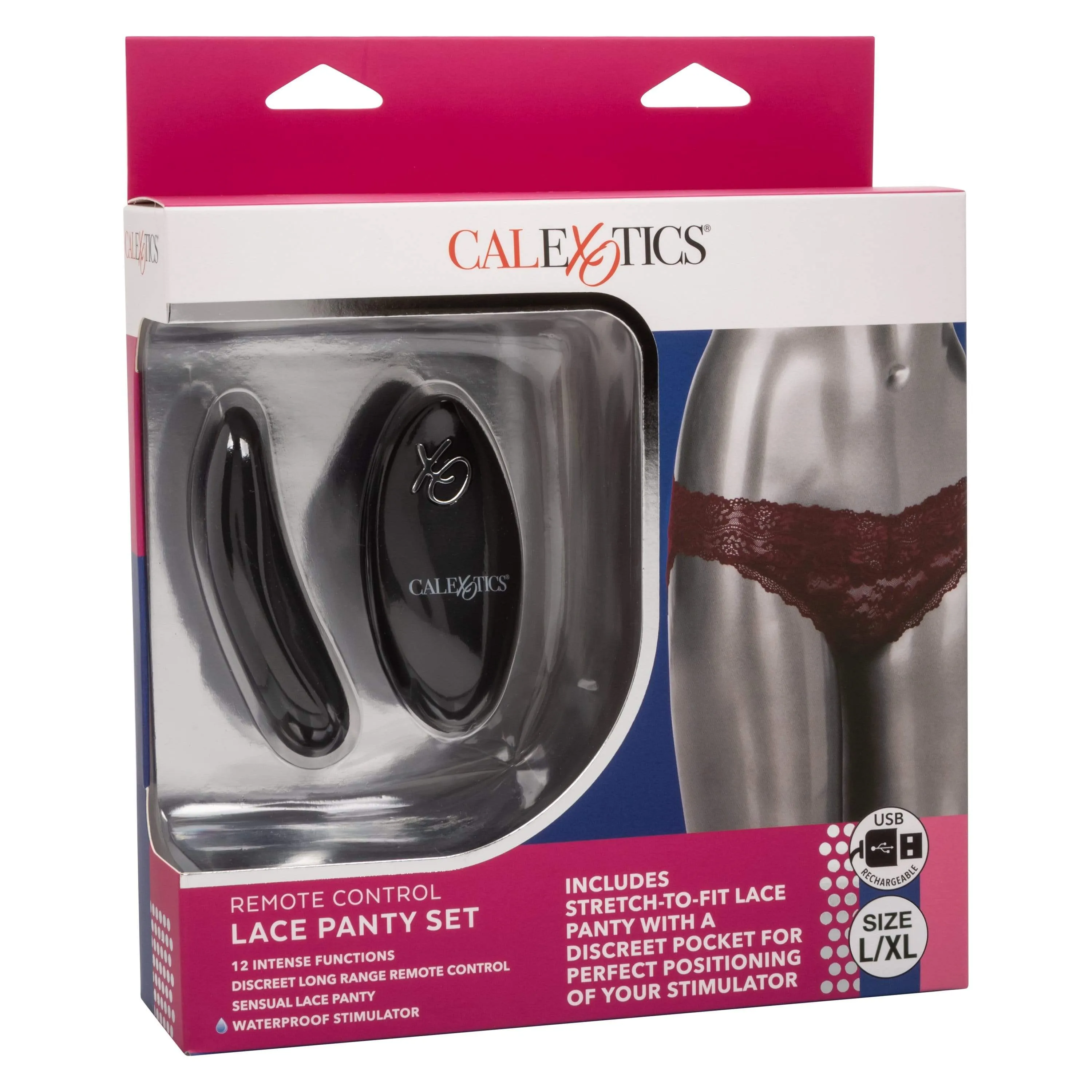 California Exotics - Remote Control Vibrating Lace Panty Set