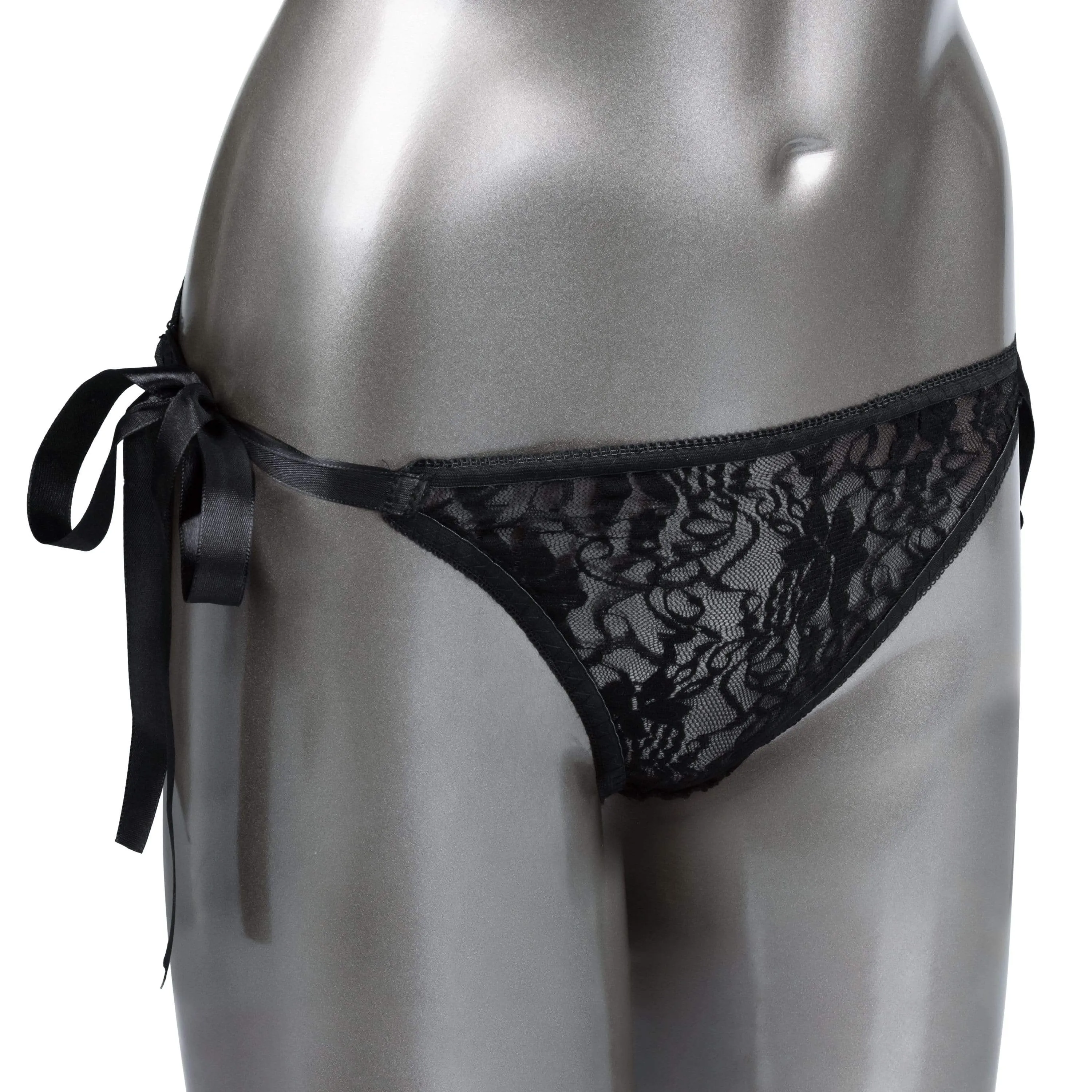 California Exotics - Remote Control Vibrating Lace Thong Set O/S