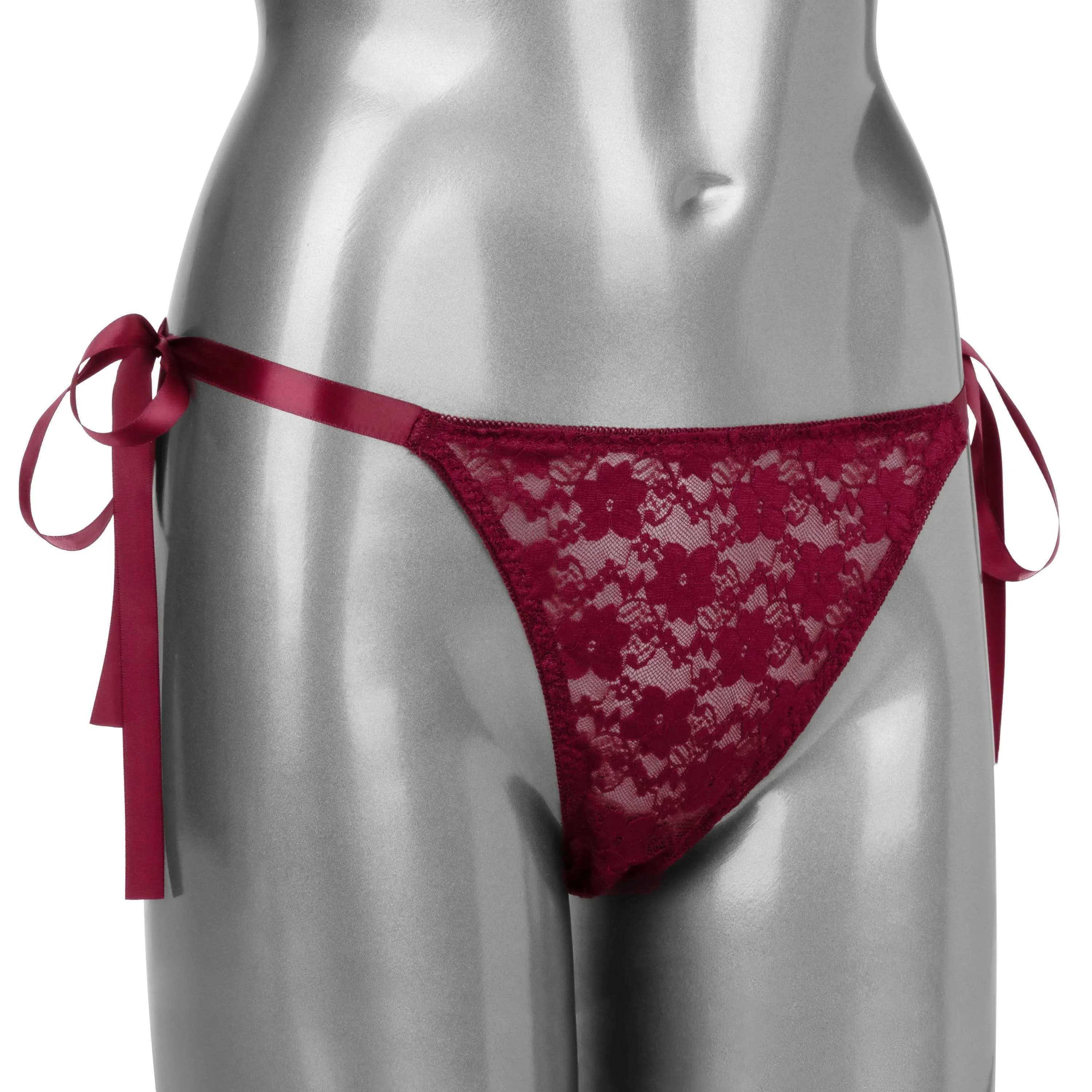California Exotics - Remote Control Vibrating Lace Thong Set O/S