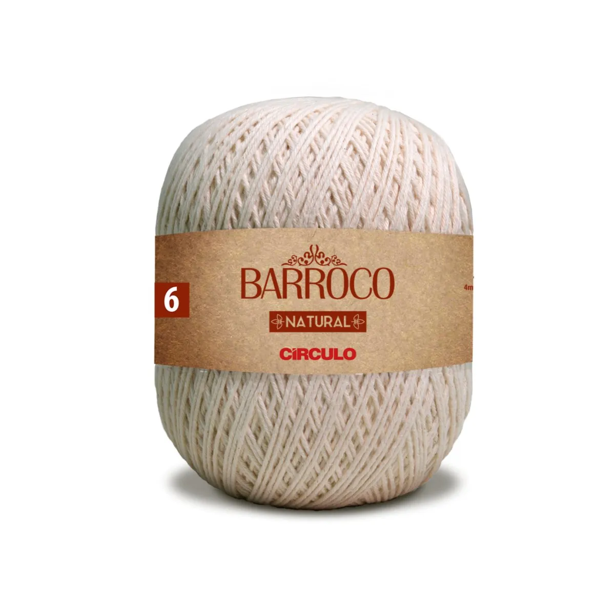 Circulo Barroco Natural 100% Cotton Yarn, 400g
