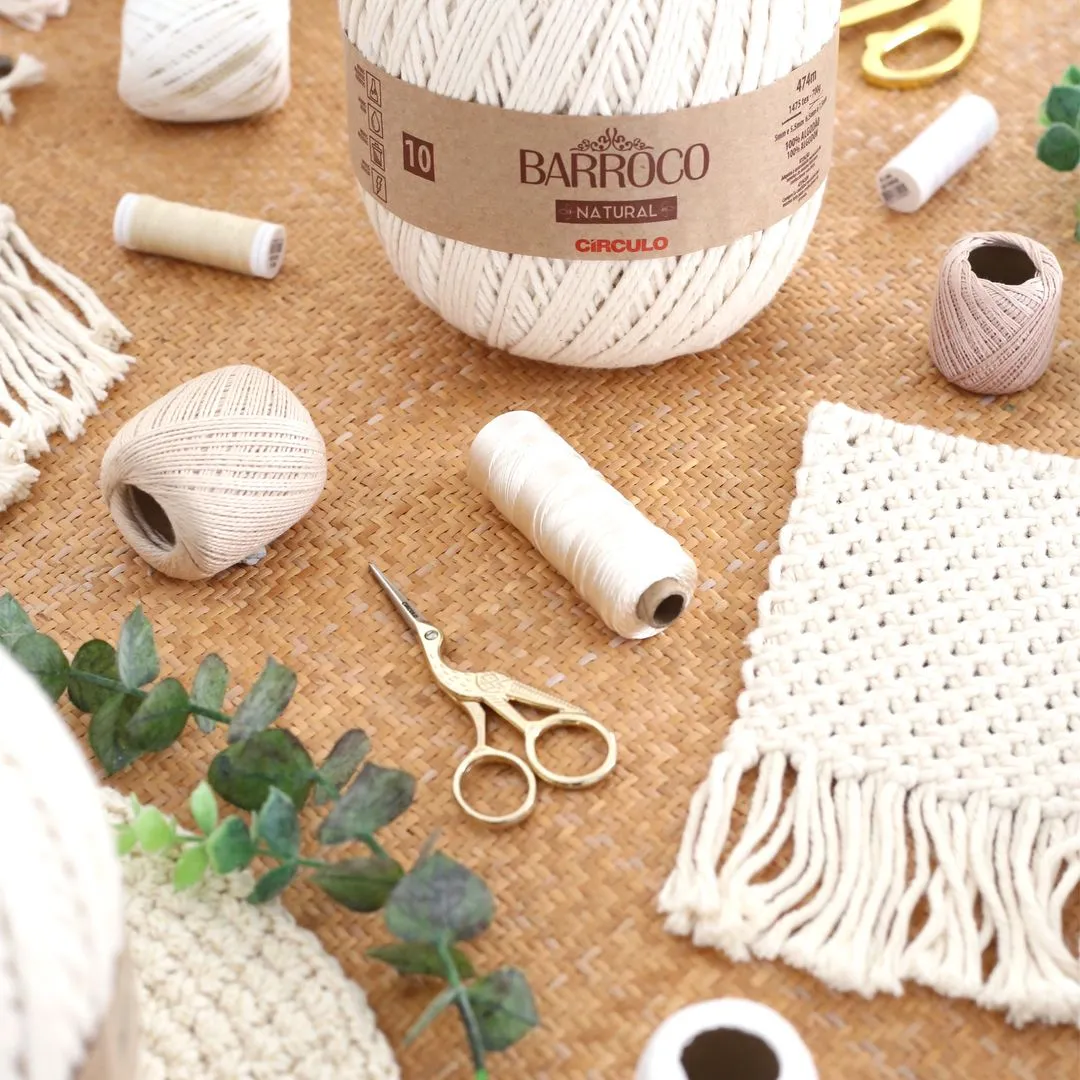 Circulo Barroco Natural 100% Cotton Yarn, 400g