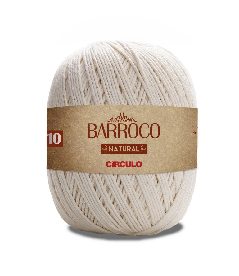 Circulo Barroco Natural 100% Cotton Yarn, 400g
