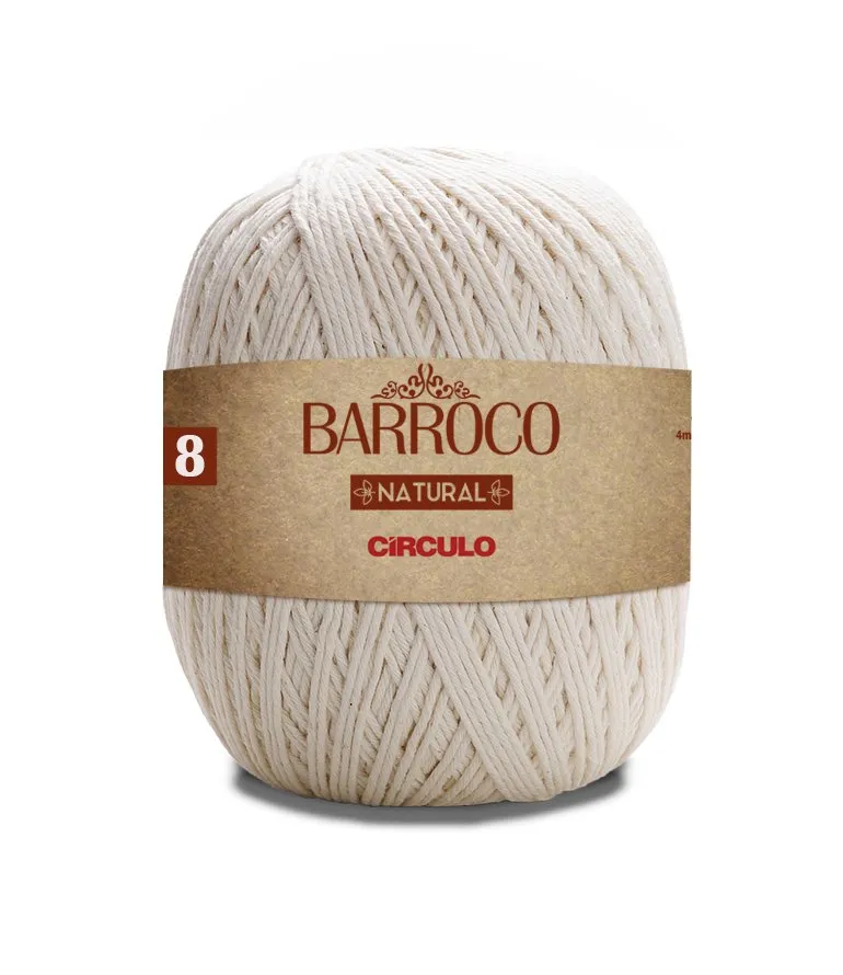 Circulo Barroco Natural 100% Cotton Yarn, 400g