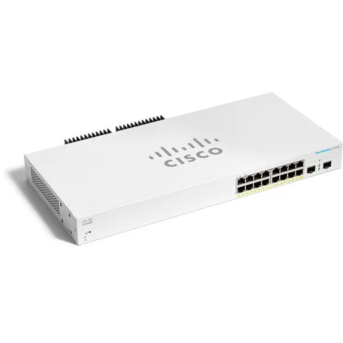 Cisco CBS220-16P-2G 16-Port Gigabit PoE-Compliant Managed Network Switch with SFP