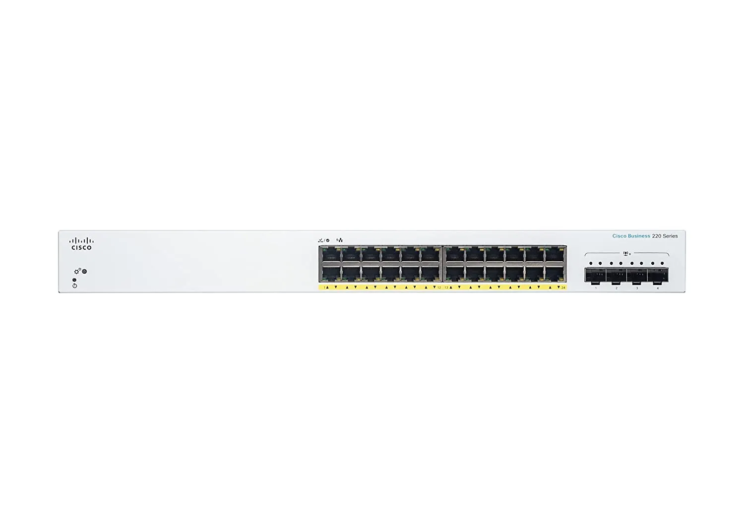 Cisco CBS220-24FP-4X 24-Port Gigabit PoE  Compliant Managed Network Switch with SFP 