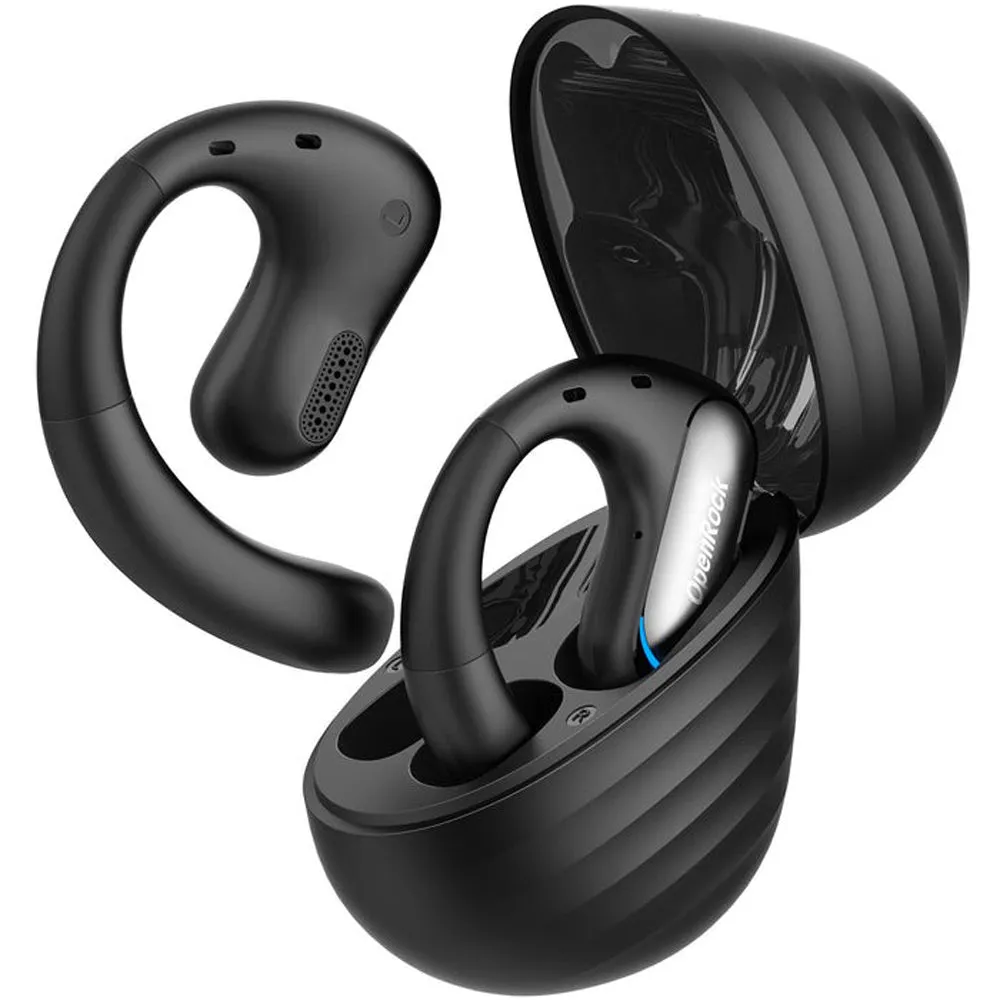 [CLEARANCE] OpenRock Pro True Wireless Air Conduction Bluetooth 5.2 Sports Earbuds with 48 Hours of Battery Life, Noise Cancelling Microphone, Button Controls, Sweat and Dust Resistance, Open Ear Hook Type Earphone Design