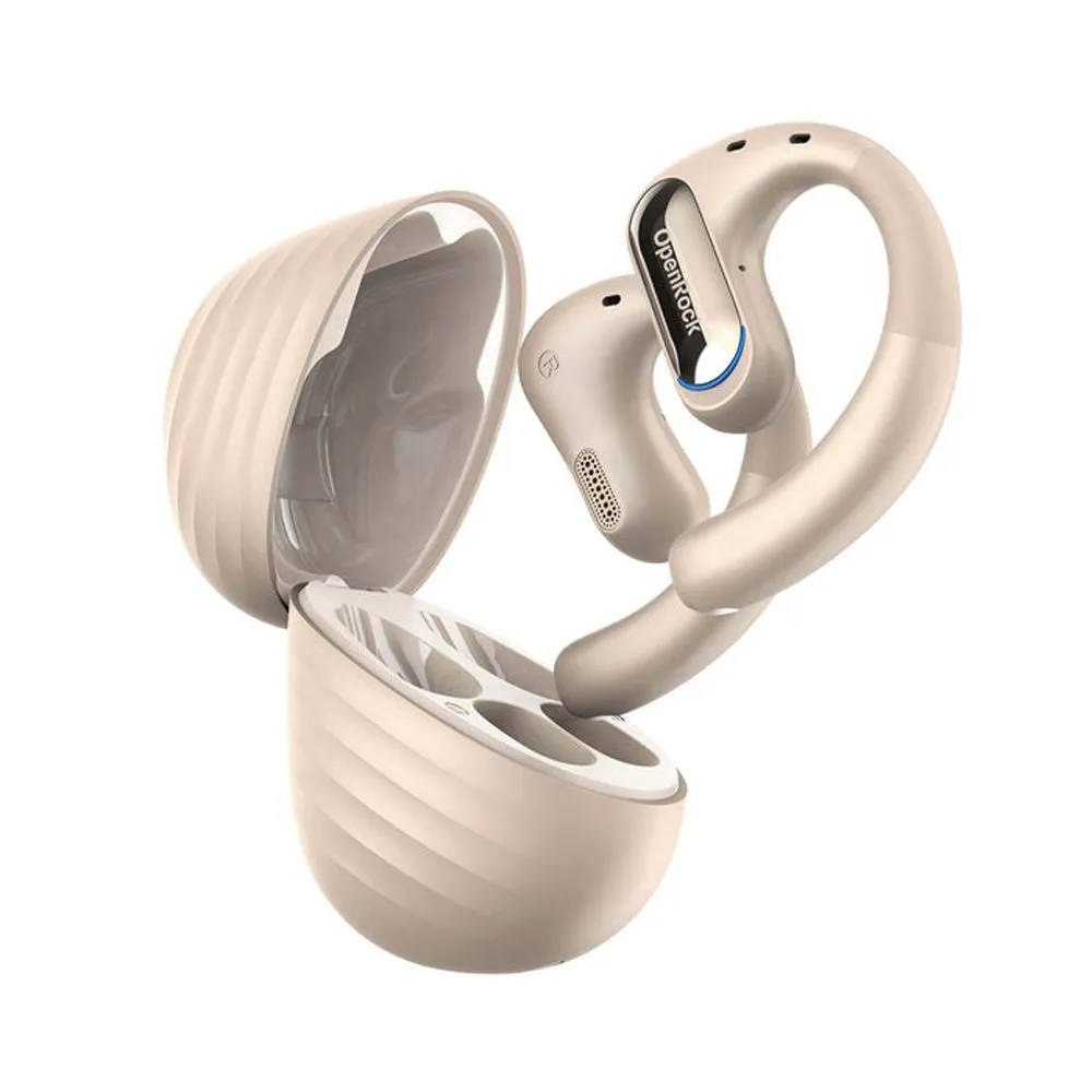 [CLEARANCE] OpenRock Pro True Wireless Air Conduction Bluetooth 5.2 Sports Earbuds with 48 Hours of Battery Life, Noise Cancelling Microphone, Button Controls, Sweat and Dust Resistance, Open Ear Hook Type Earphone Design