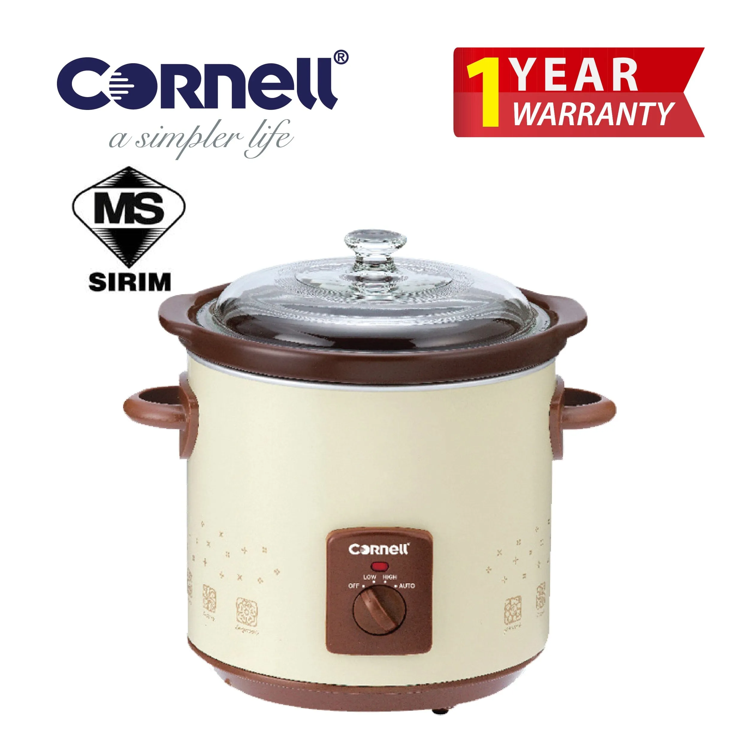 Cornell CSC-D35C Slow Cooker 3.0L