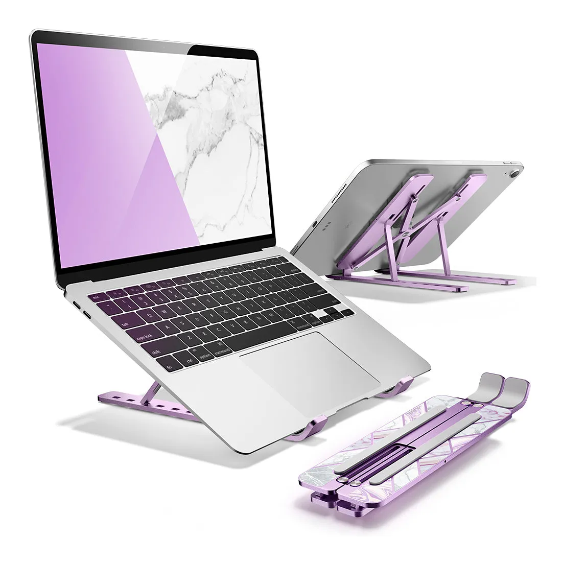 Cosmo Laptop Stand -Marble Purple