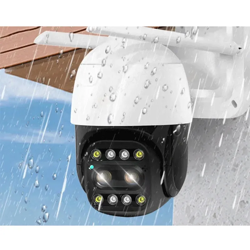 Dual Lens Ptz Camera Wifi Wireless Surveillance Camera Q-S700