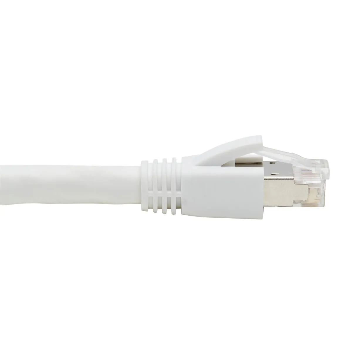 Eaton Tripp Lite Series Cat8 25G/40G Certified Snagless Shielded S/Ftp Ethernet Cable (Rj45 M/M), Poe, White, 15 Ft. (4.
