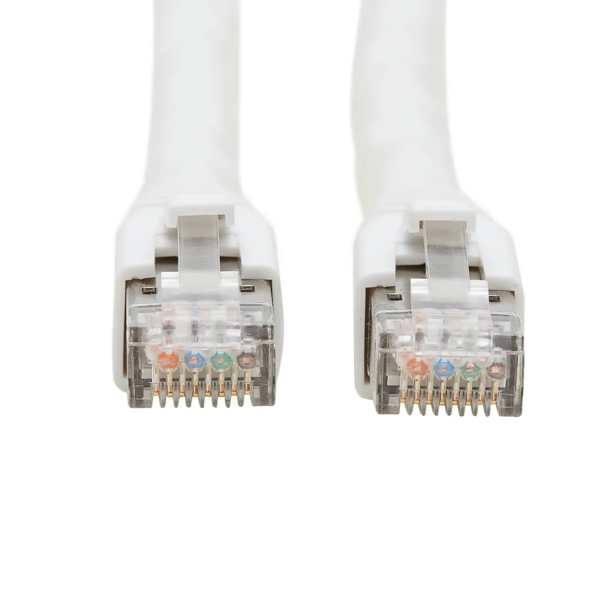 Eaton Tripp Lite Series Cat8 25G/40G Certified Snagless Shielded S/Ftp Ethernet Cable (Rj45 M/M), Poe, White, 15 Ft. (4.