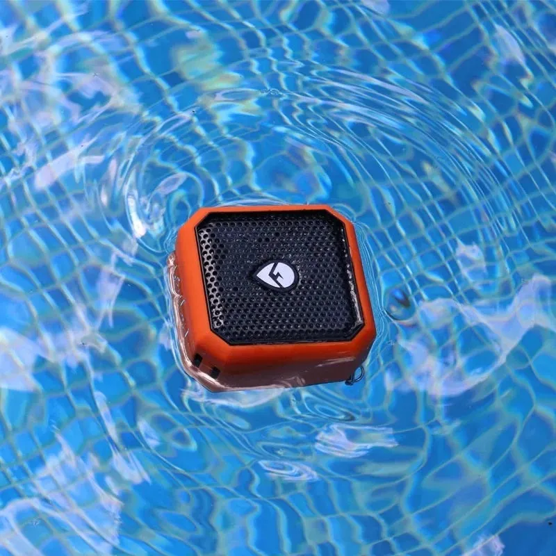 EcoXGear EcoPebble Lite Party Speaker Portable Bluetooth 3 Watt Mini Waterproof Orange