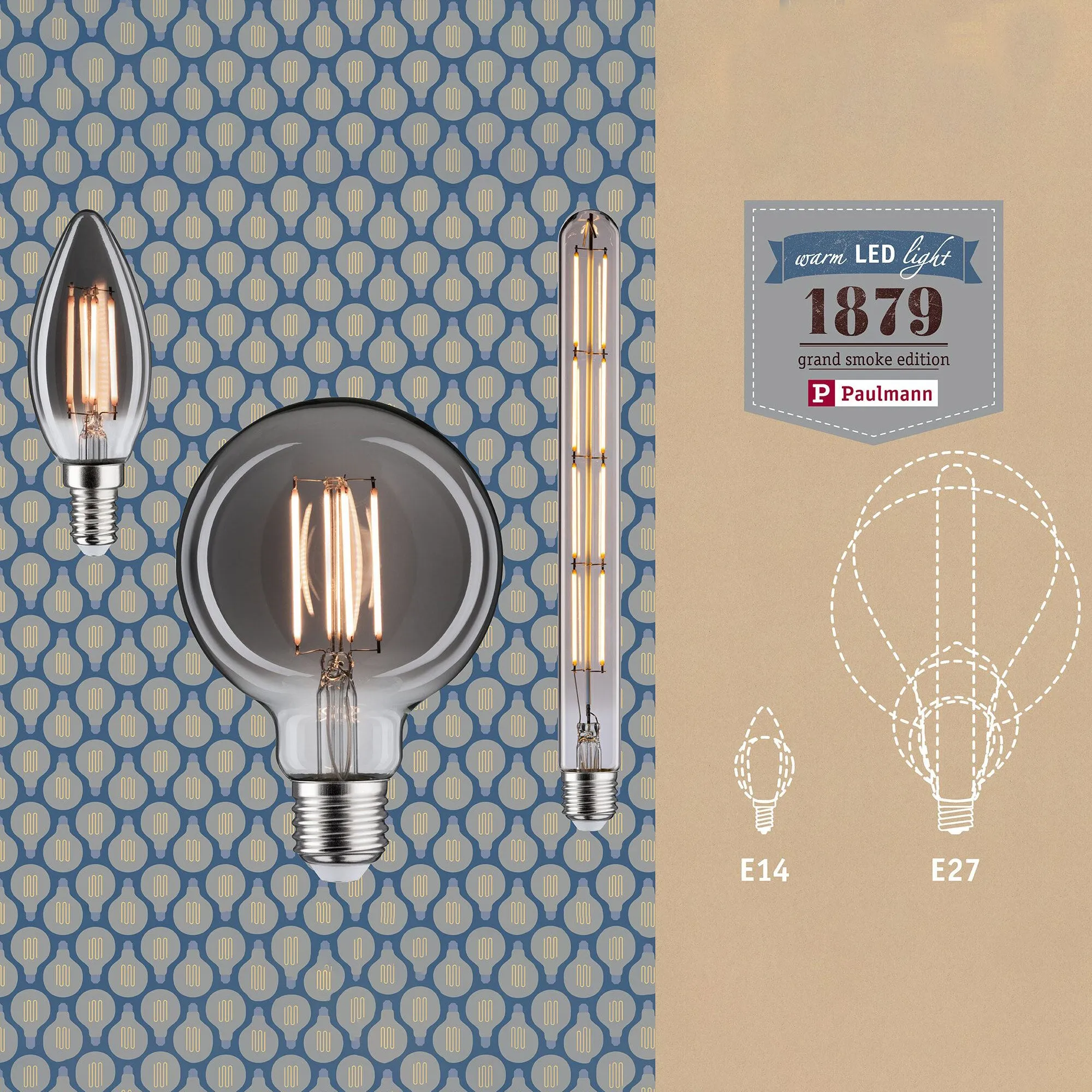 Filament LED Globe Bulb 4W E27 Gold Glass