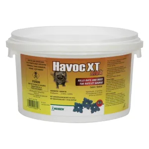 Havoc-XT Blok Rodent control blocks brodifacoum 0.005% (Pail of 40x20g)