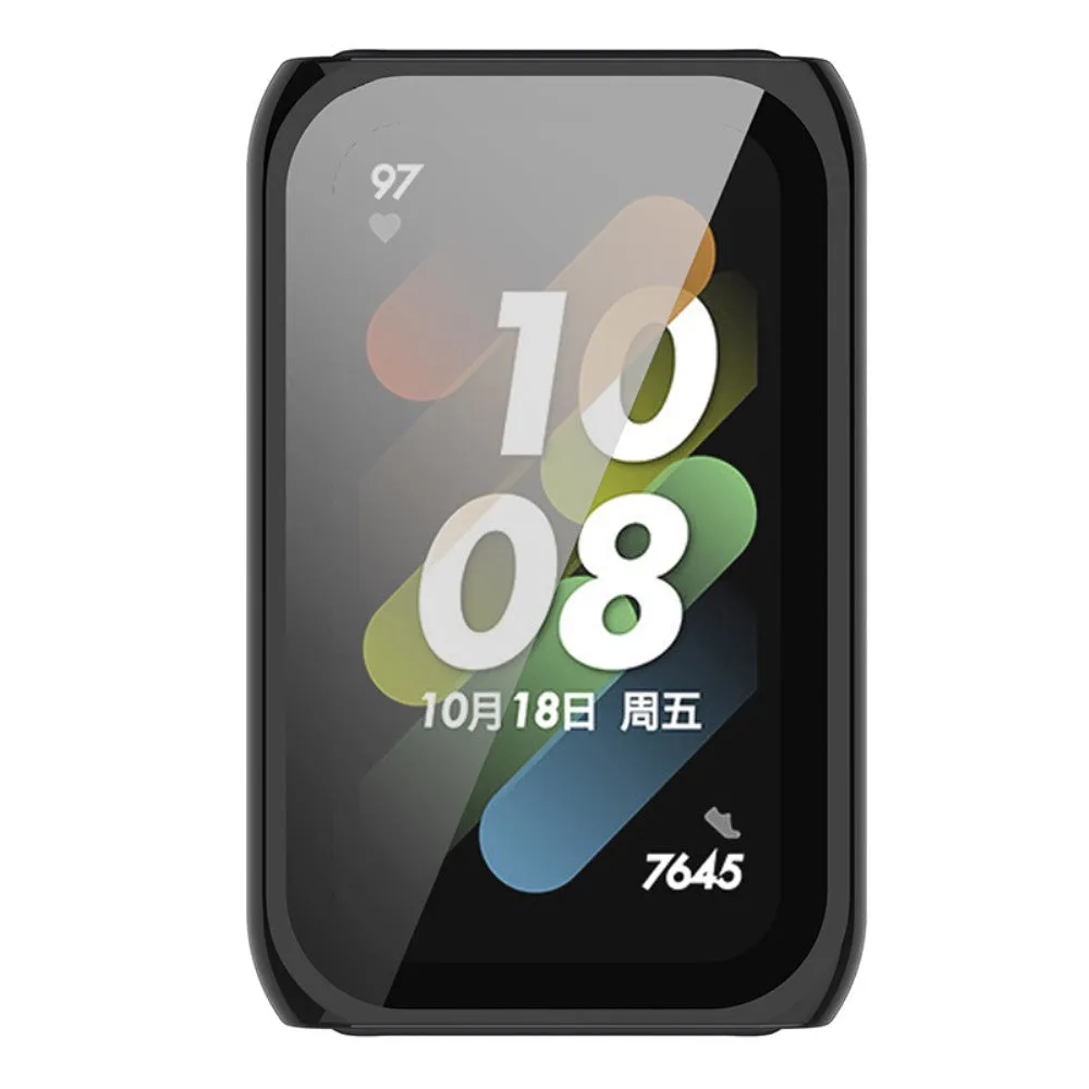Huawei Band 7 / 6 Honor Band 7 / 6 Hardcase Bumper   Screen Protector - Black