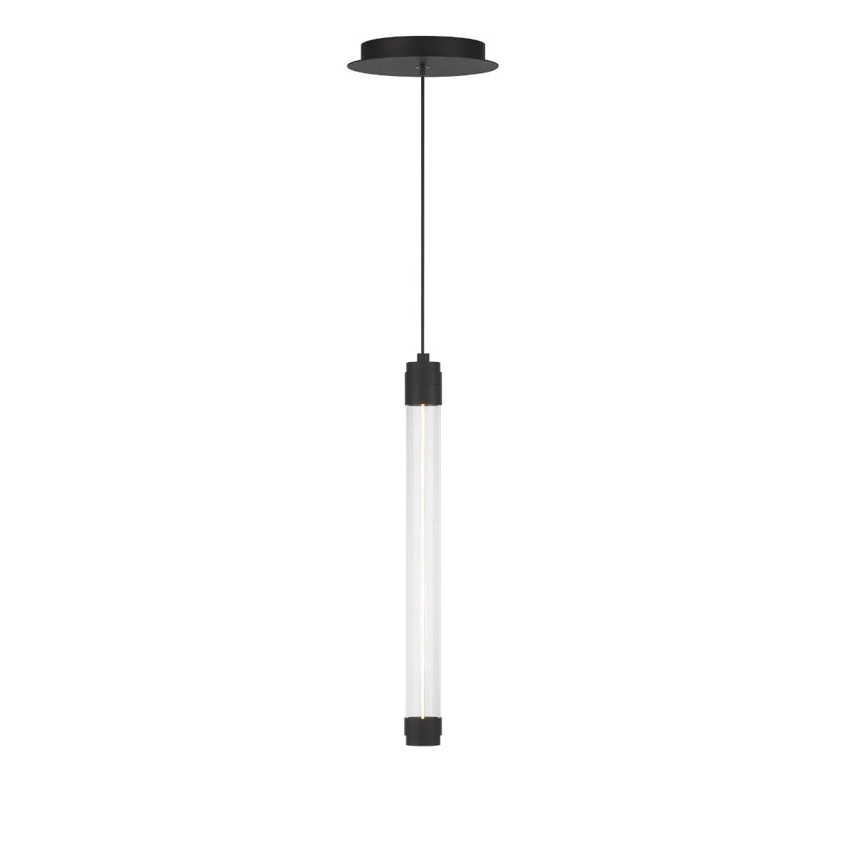 Jedi 15 in. LED Pendant Light 3000K Black finish