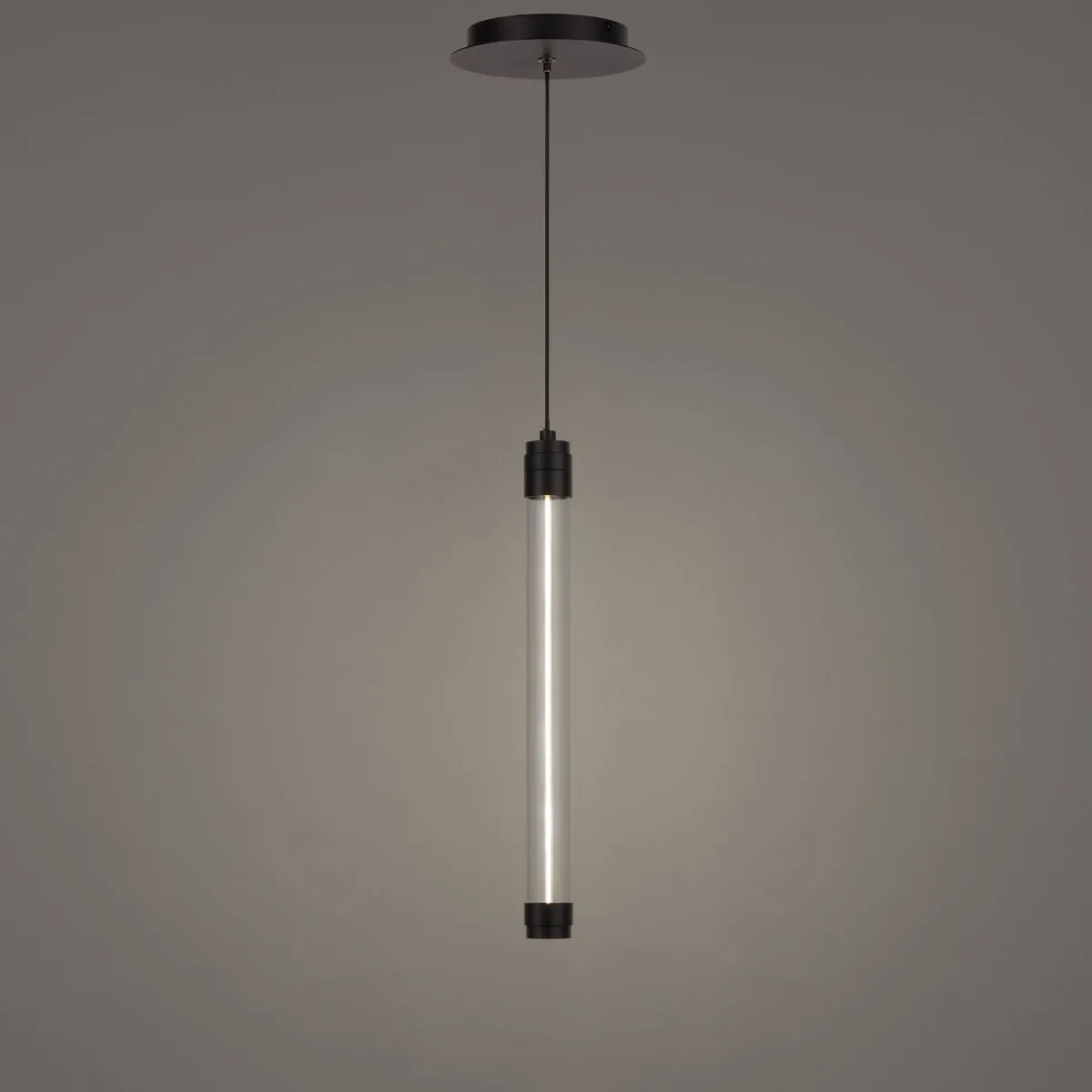 Jedi 15 in. LED Pendant Light 3000K Black finish