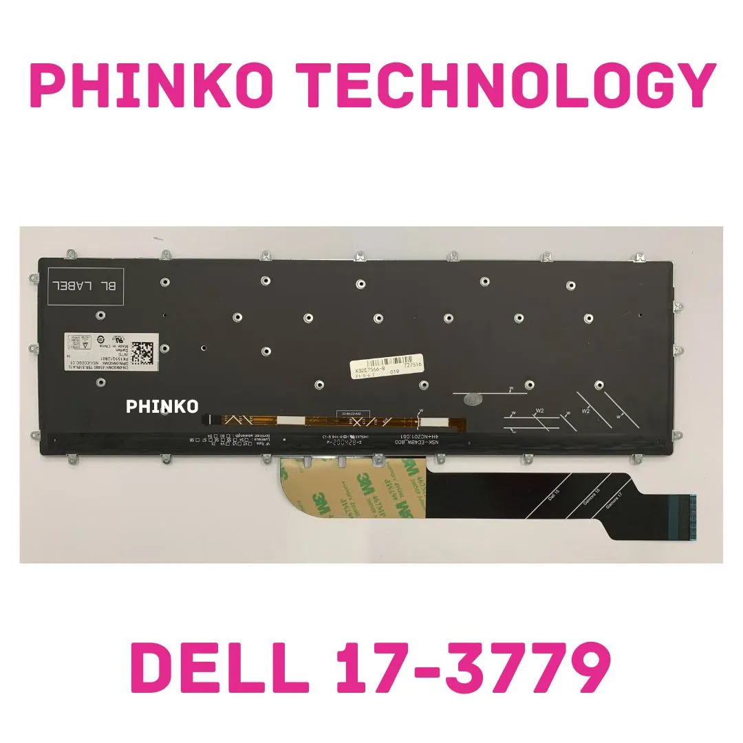 Keyboard for Dell Inspiron G3 17-3779 15-3590 15-3579 G5 15 5587 White Backlit