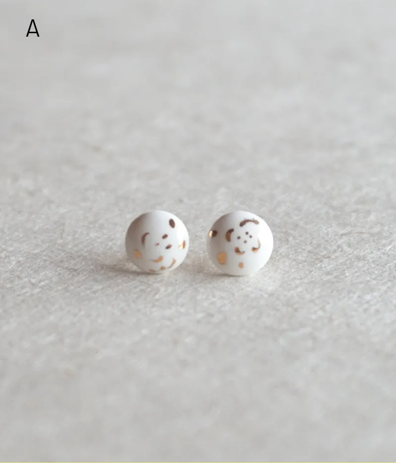 Kimiko Suzuki Porcelain Tablet Earrings [A] (15% OFF)