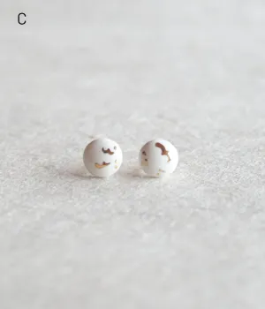 Kimiko Suzuki Porcelain Tablet Earrings [C] (15% OFF)