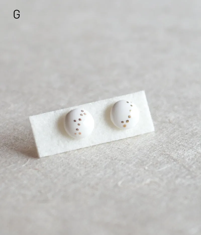 Kimiko Suzuki Porcelain Tablet Earrings [D] (15% OFF)
