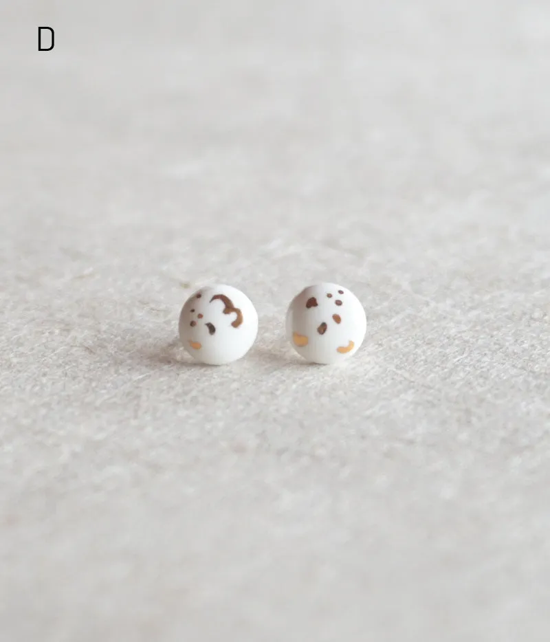 Kimiko Suzuki Porcelain Tablet Earrings [D] (15% OFF)