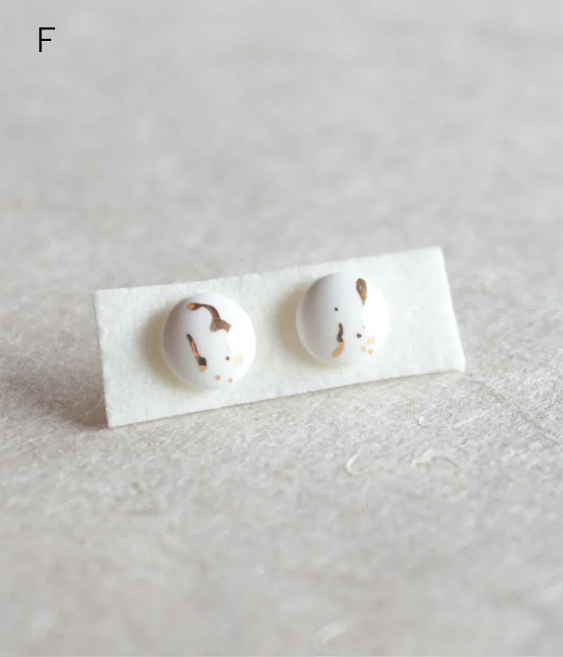 Kimiko Suzuki Porcelain Tablet Earrings [D] (15% OFF)