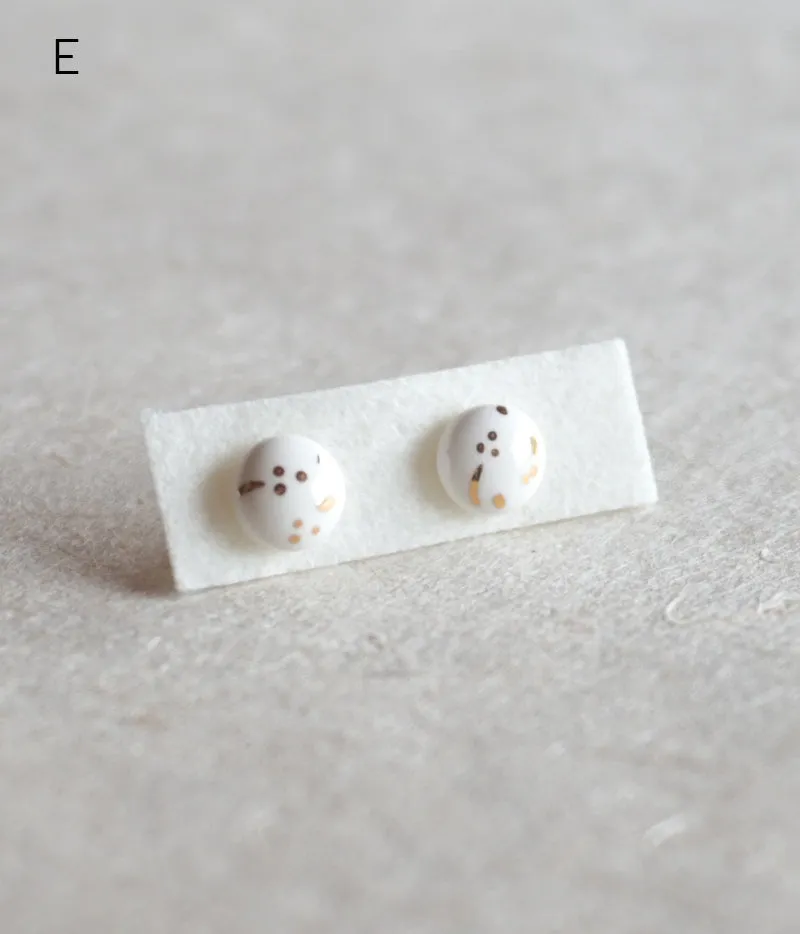 Kimiko Suzuki Porcelain Tablet Earrings [D] (15% OFF)
