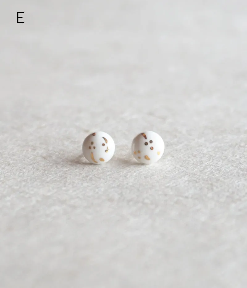 Kimiko Suzuki Porcelain Tablet Earrings [D] (15% OFF)