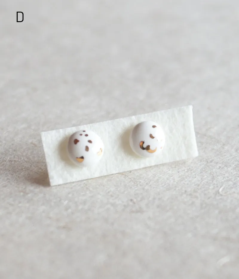 Kimiko Suzuki Porcelain Tablet Earrings [D] (15% OFF)