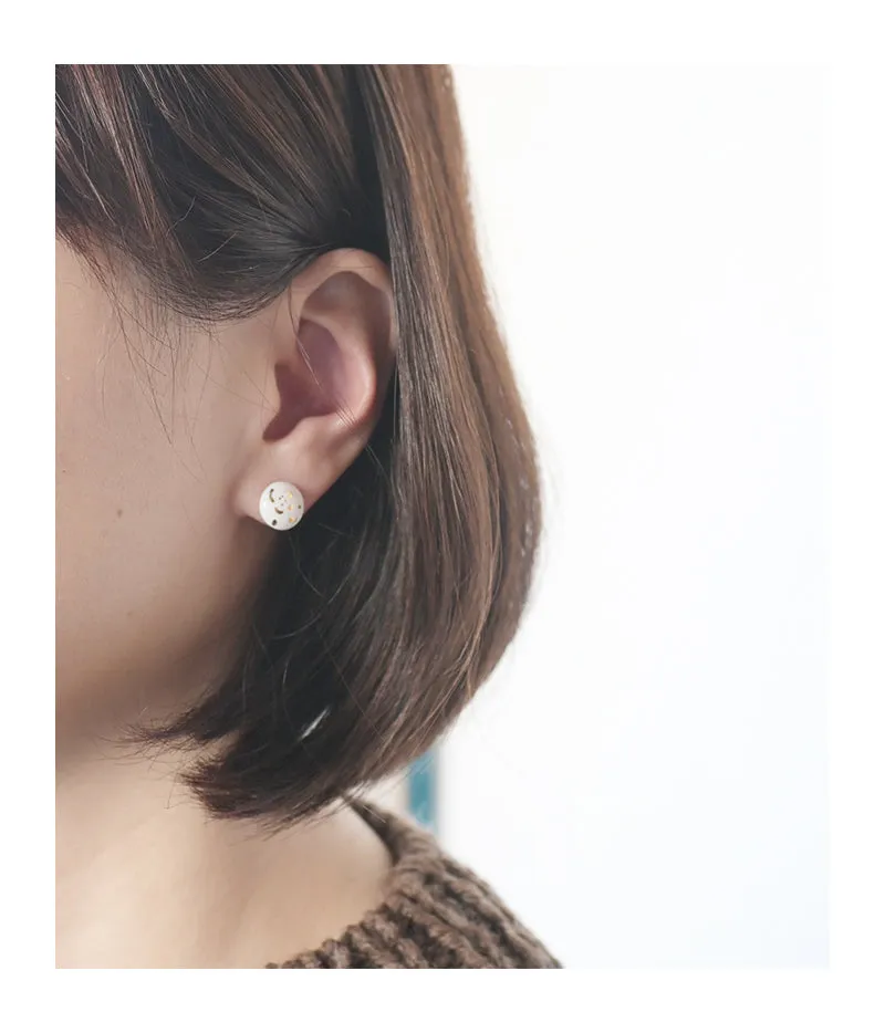 Kimiko Suzuki Porcelain Tablet Earrings [F] (15% OFF)