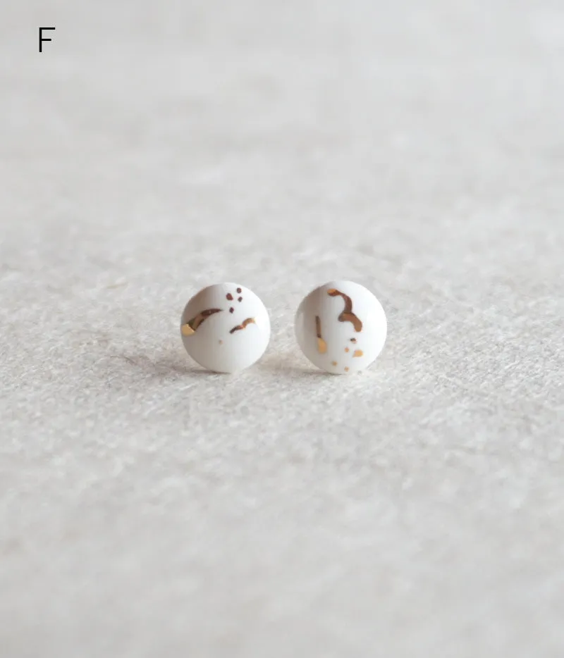 Kimiko Suzuki Porcelain Tablet Earrings [F] (15% OFF)