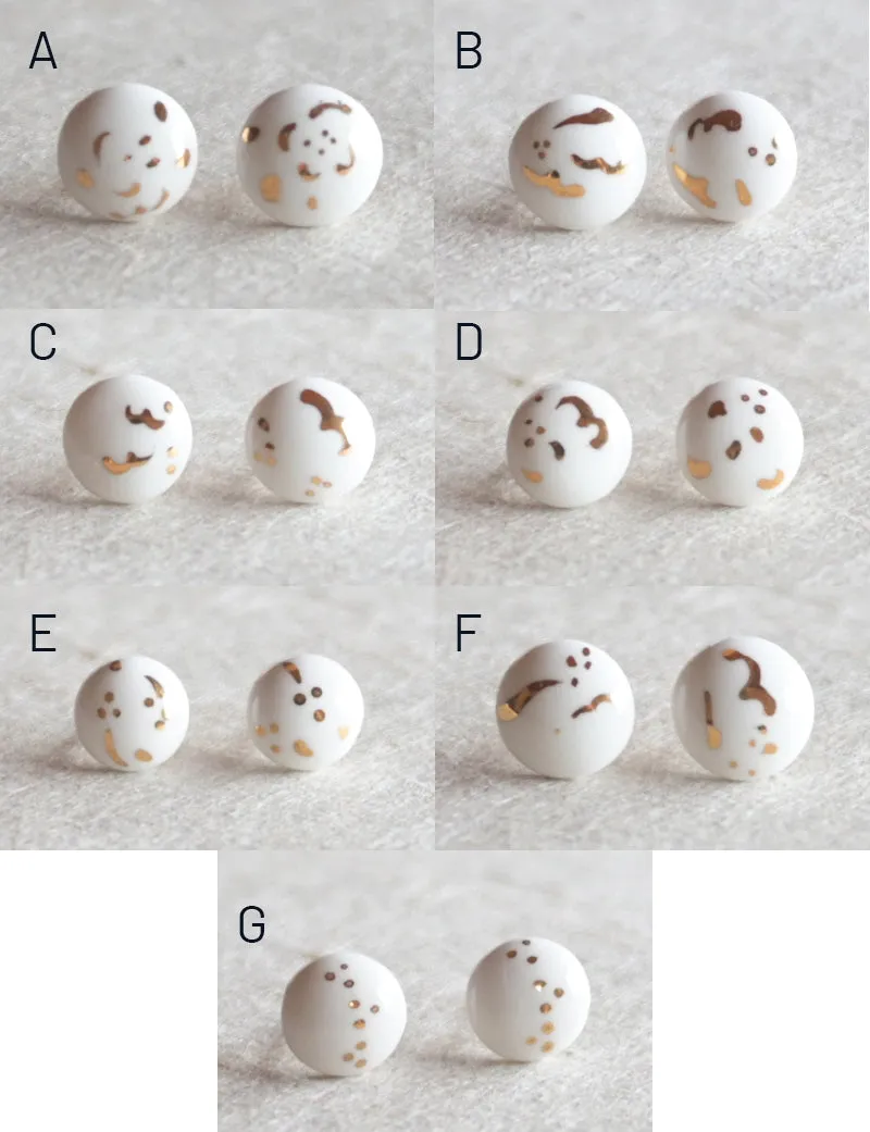 Kimiko Suzuki Porcelain Tablet Earrings [G] (sold out)