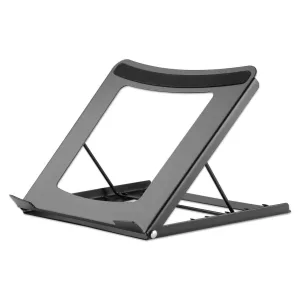 Manhattan Laptop And Tablet Stand, Adjustable (5 Positions), Suitable For All Tablets And Laptops Up To 15.6", Portable