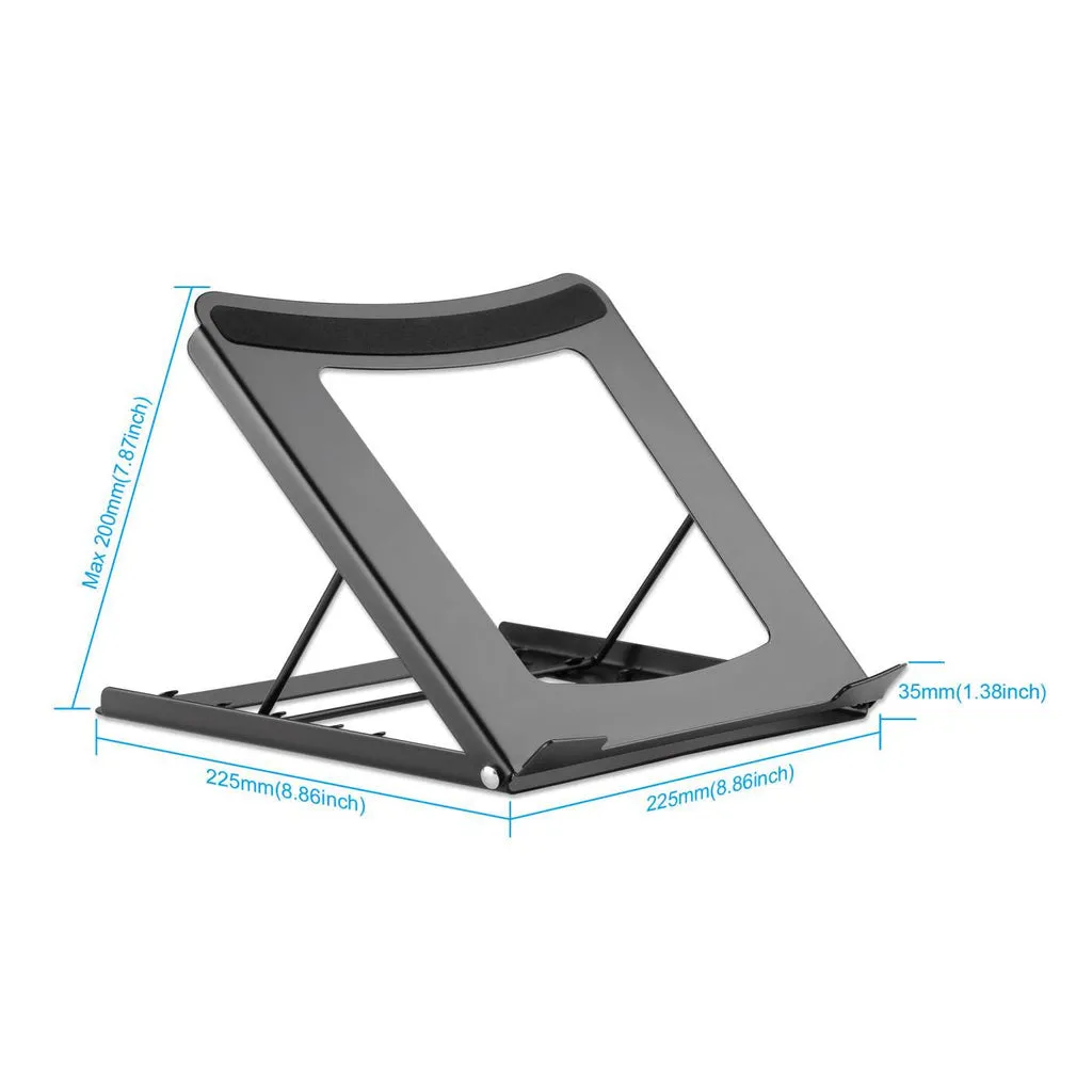 Manhattan Laptop And Tablet Stand, Adjustable (5 Positions), Suitable For All Tablets And Laptops Up To 15.6", Portable